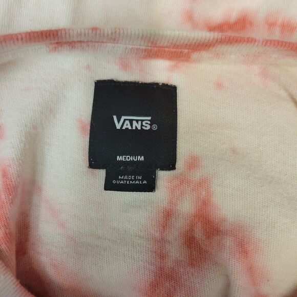 Vintage Style Vans Tie Dye T Shirt size M Orange and White - Picture 5 of 5